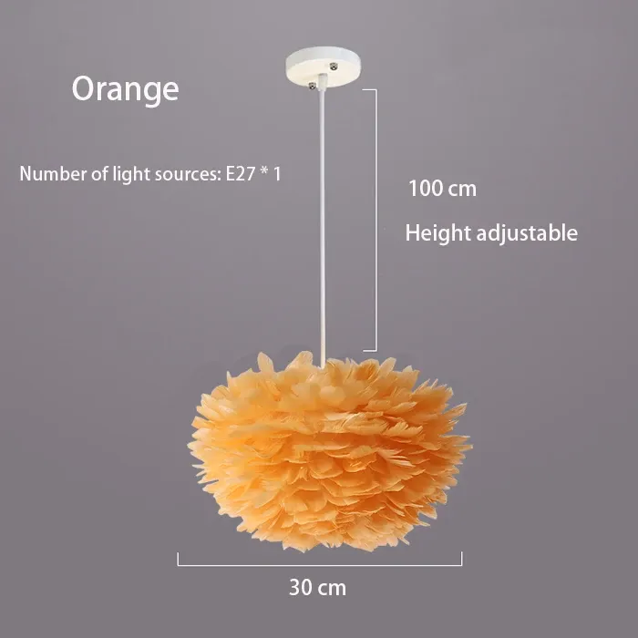 Branco Quente Laranja 30cm