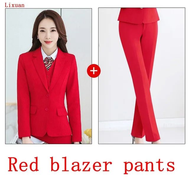 Red Blazer Pants