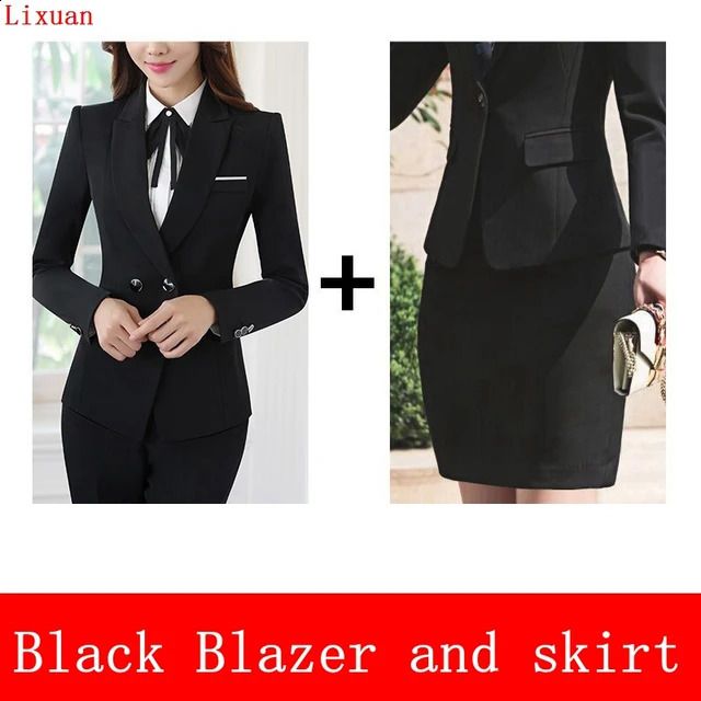 Black Blazer Skirt