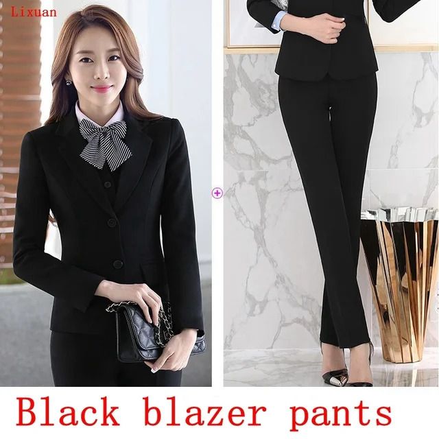 Black Blazer Pants