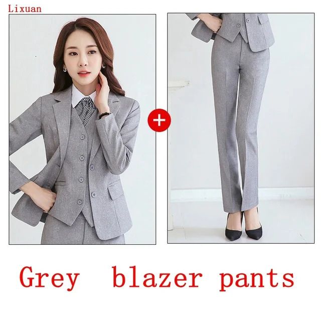 Grey Blazer Pants