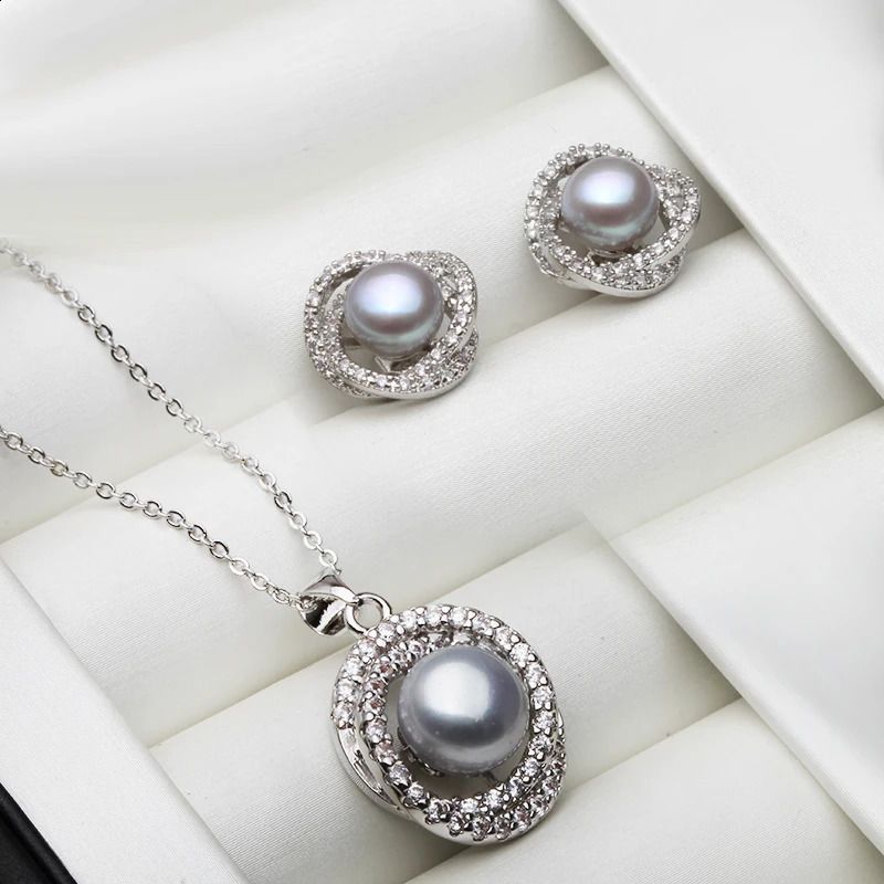 Set di perle grigie