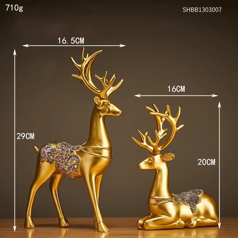 Deer-gold 2pc