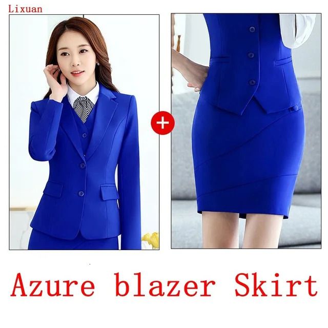 Azure Blazer Skirt