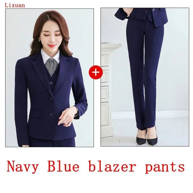 Navy Blazer Pants