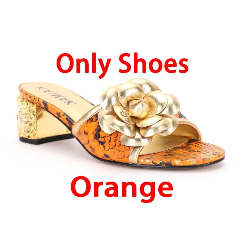 Apenas sapatos laranja