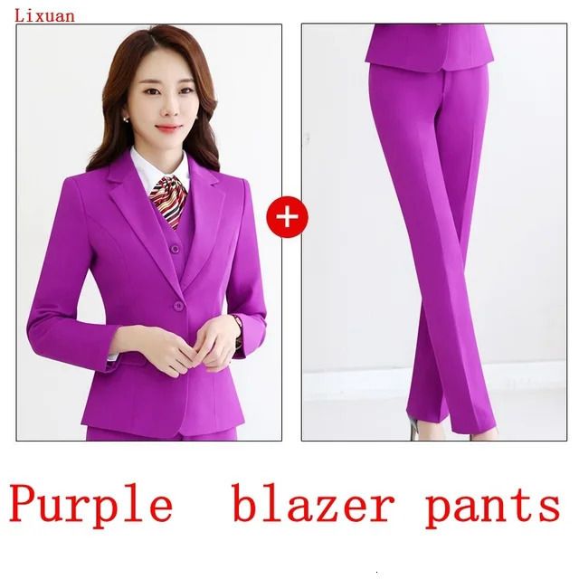 Purple Blazer Pants