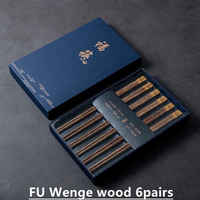 Fu wenge ahşap 6 pair