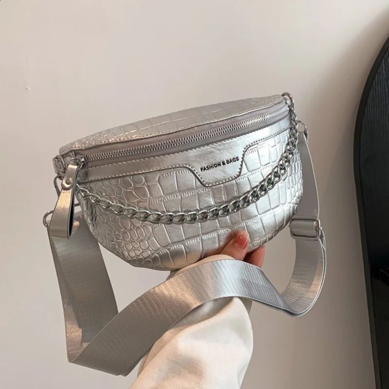 Silver Waist Bag