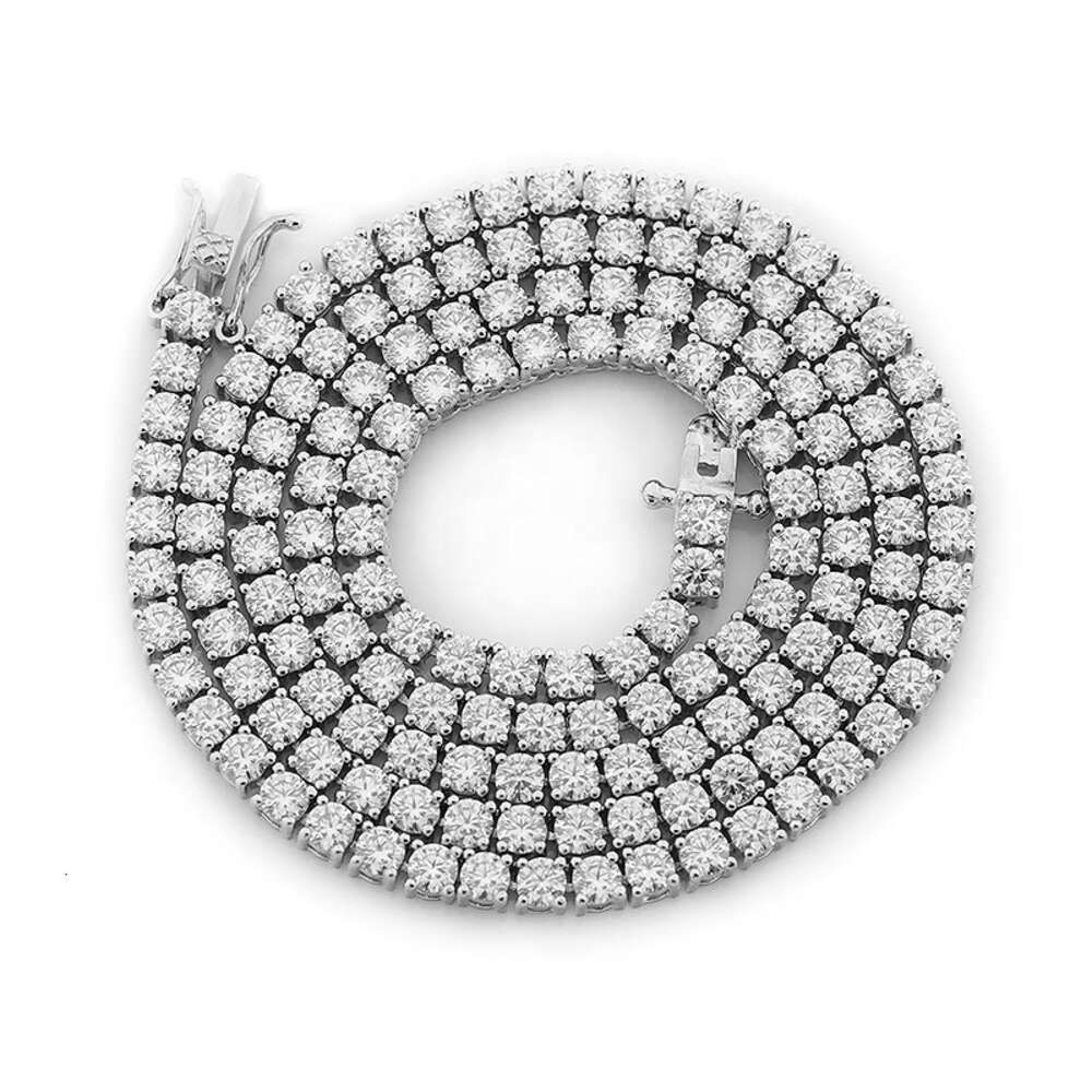 NECKLACE SILVER 4 mm 18 pollici