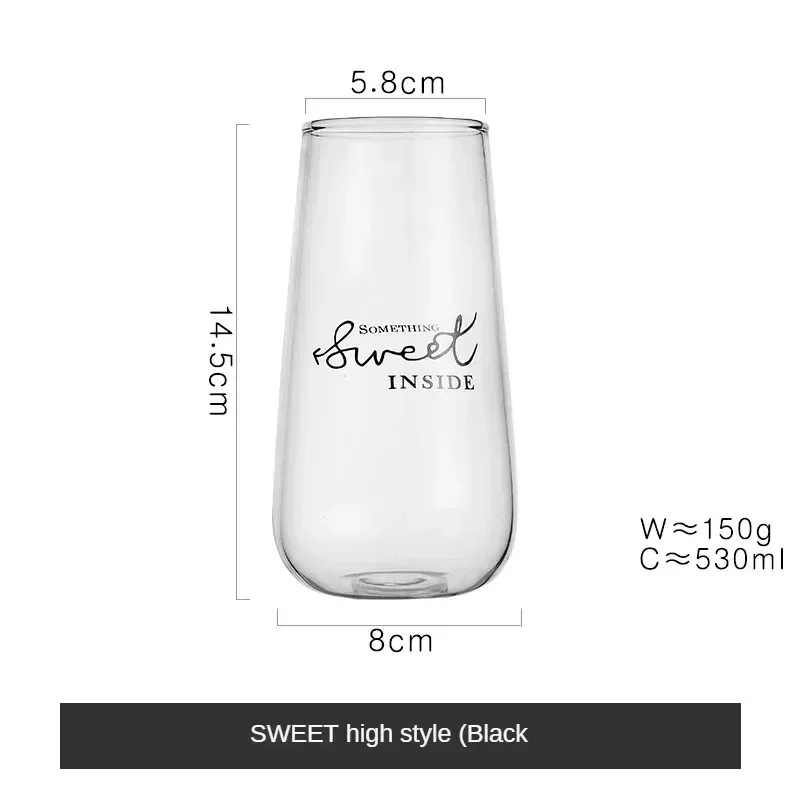 460-530ml Sweet Tall Black530