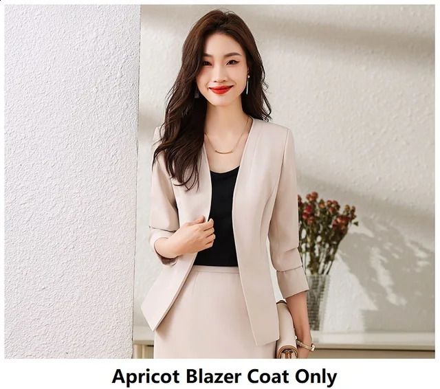 Apricot Blazer Coat