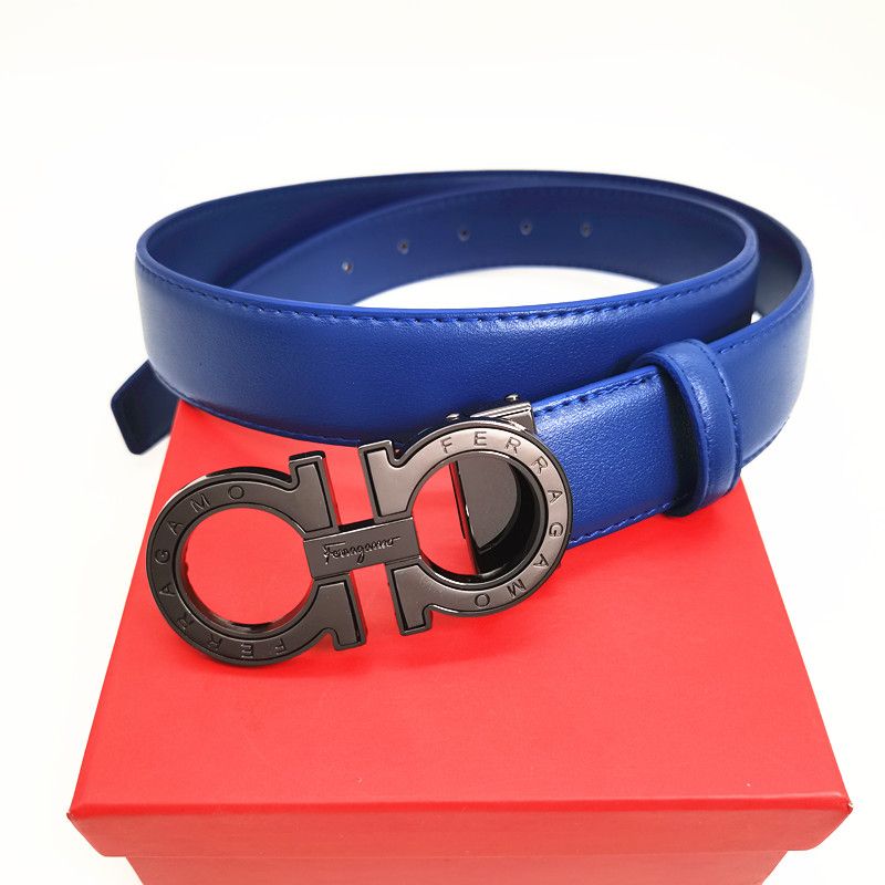 ceinture bleue + boucle noire