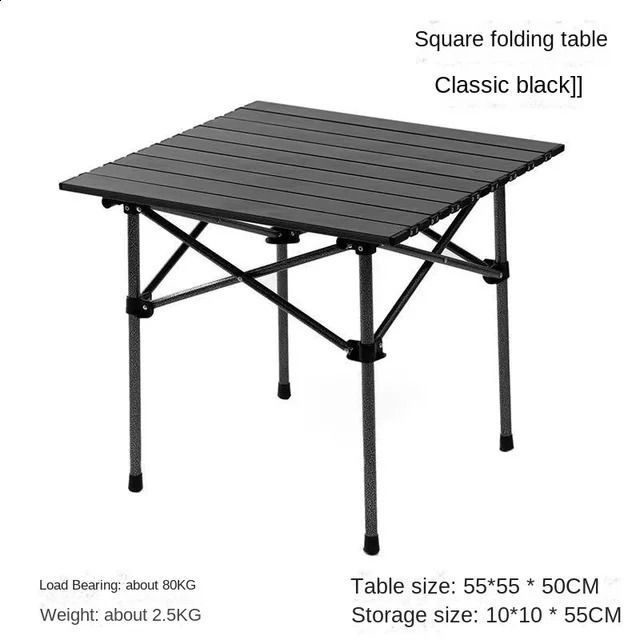 Square Table Black