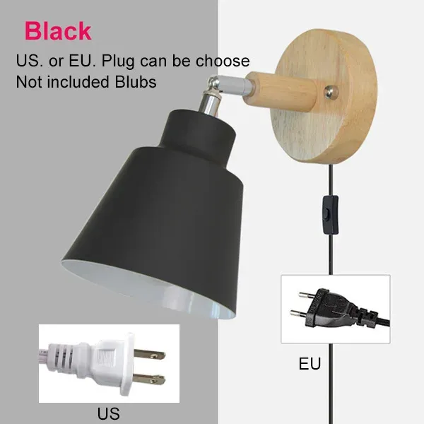 Black UE Plug White White (2700-3500k)