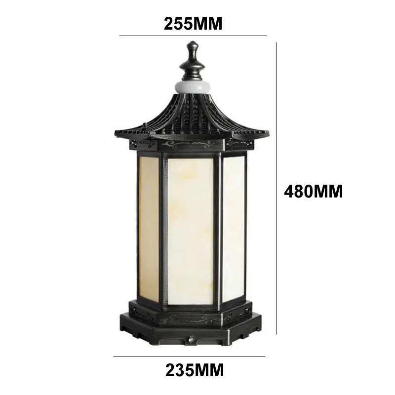 CHINA Zonder E27-lamp Zwart