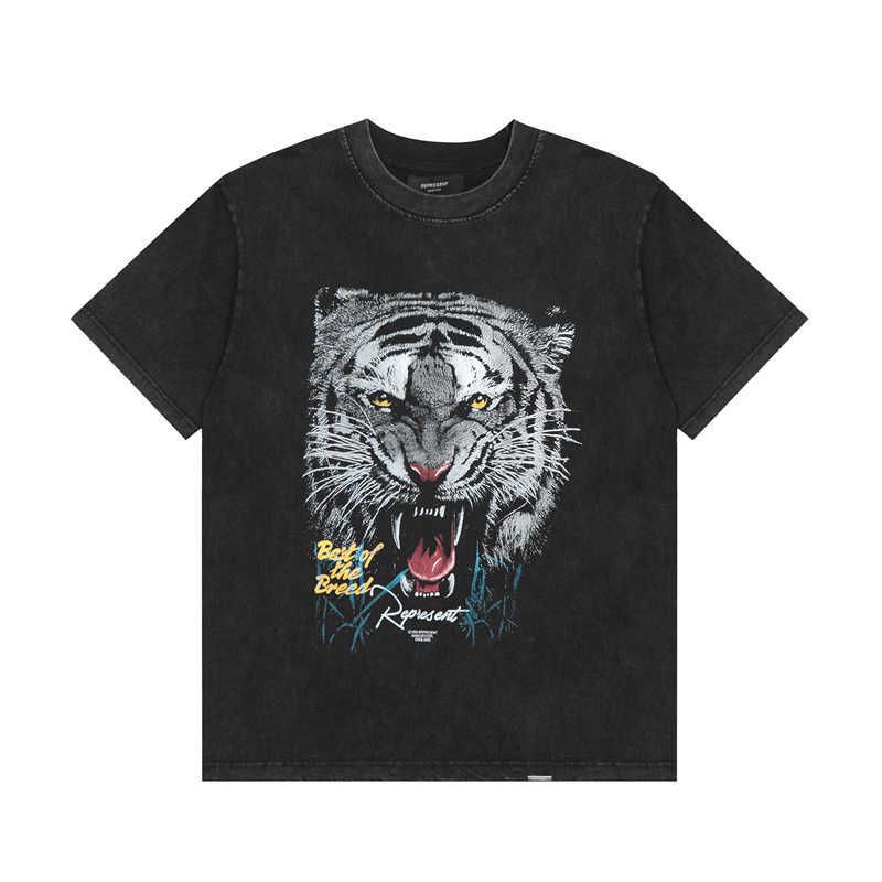 White Tiger Head - Wash Water Black 1051