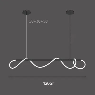 Neutralt ljus 4000k svart 120 cm