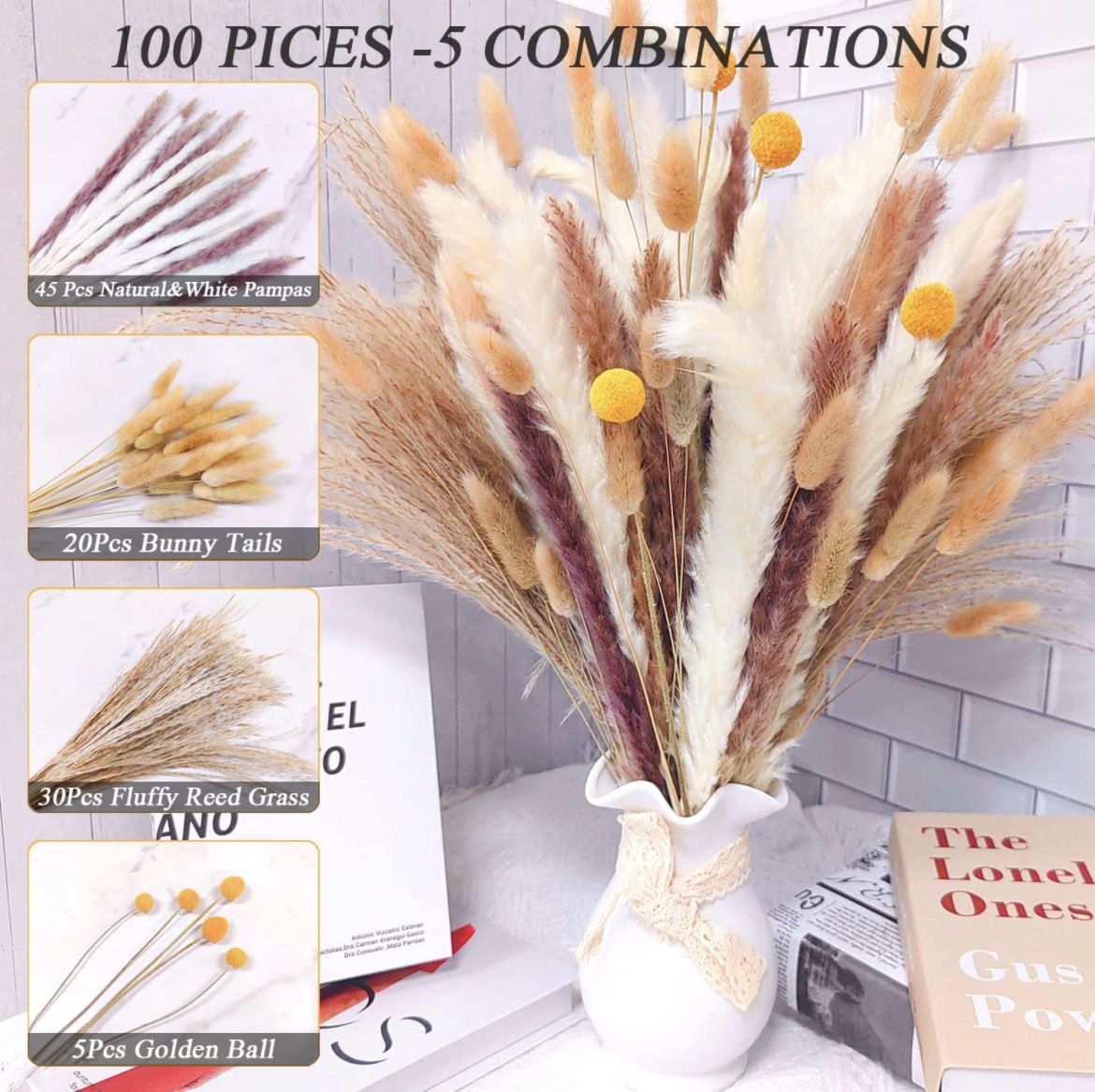 100pcs 화병 없음 -2