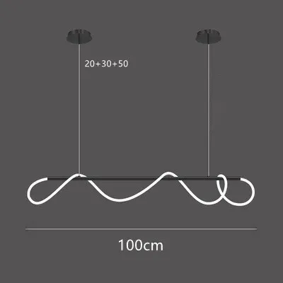 Neutralt ljus 4000k svart 100 cm