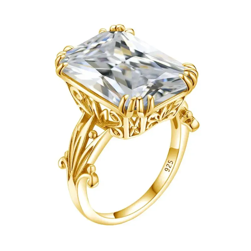 Anel de diamante CHINA em ouro amarelo