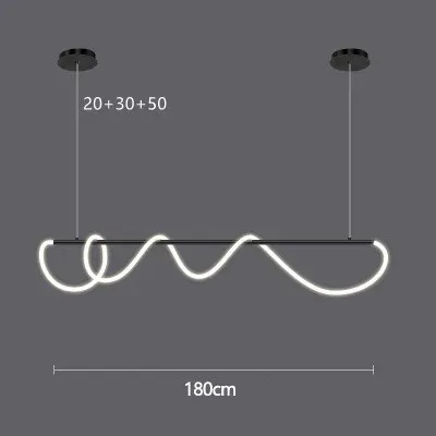 Neutralt ljus 4000k svart 180 cm