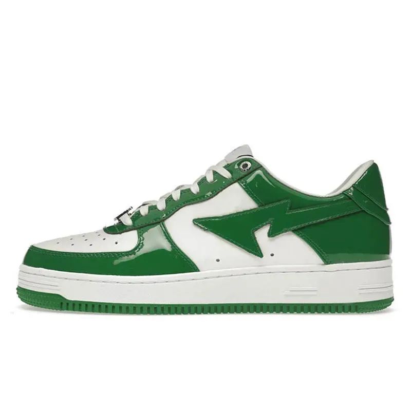 36-45 Blanc vert en cuir breveté