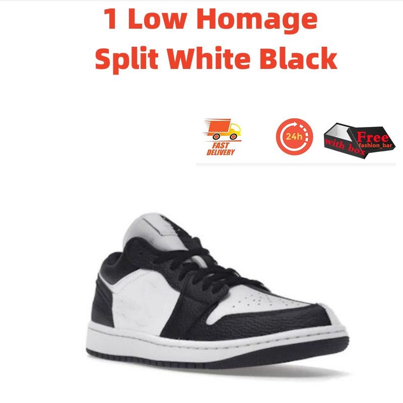 Low Homage Split Branco Preto