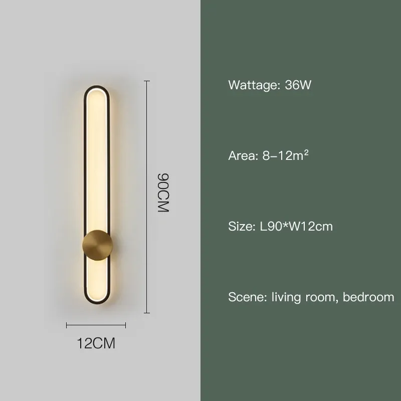 3 Färgljus svart guld-90 cm