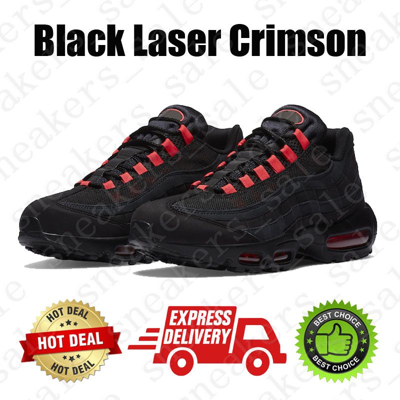 #9 Black Laser Crimson 36-46