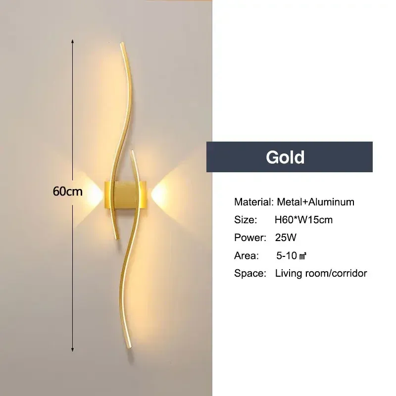 Varm vit en guld-60 cm