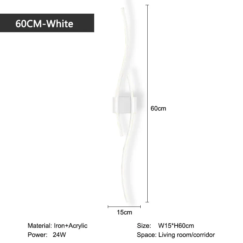Branco Quente Branco 60cm