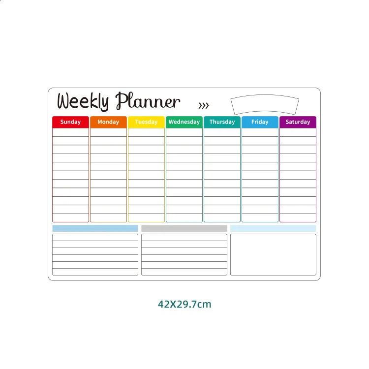 Planner 1 Piece Per Week