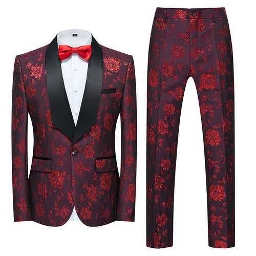 2 Pcs Set Wine Red