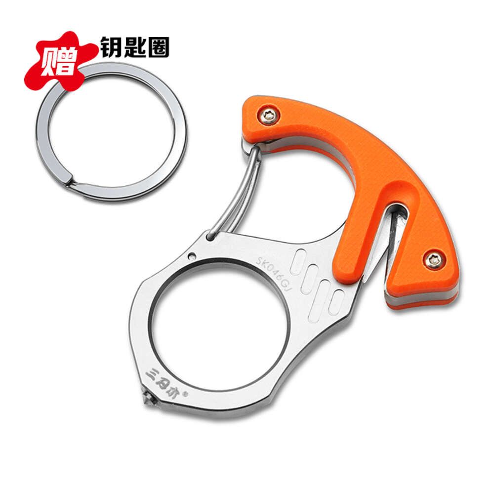 Titanium alloy version orange G10 handle