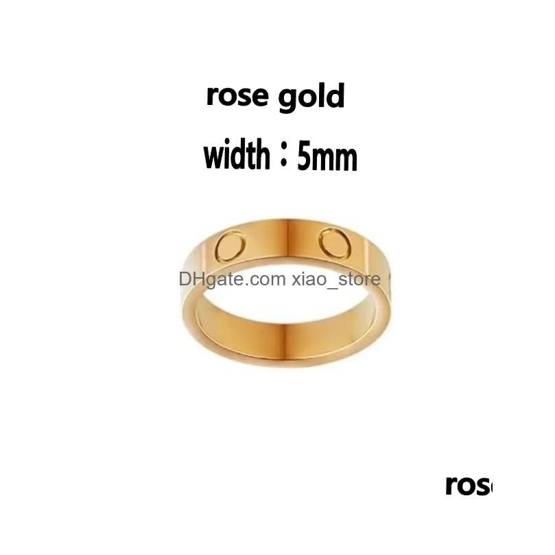 Colore oro rosa senza diamanti da 5 mm
