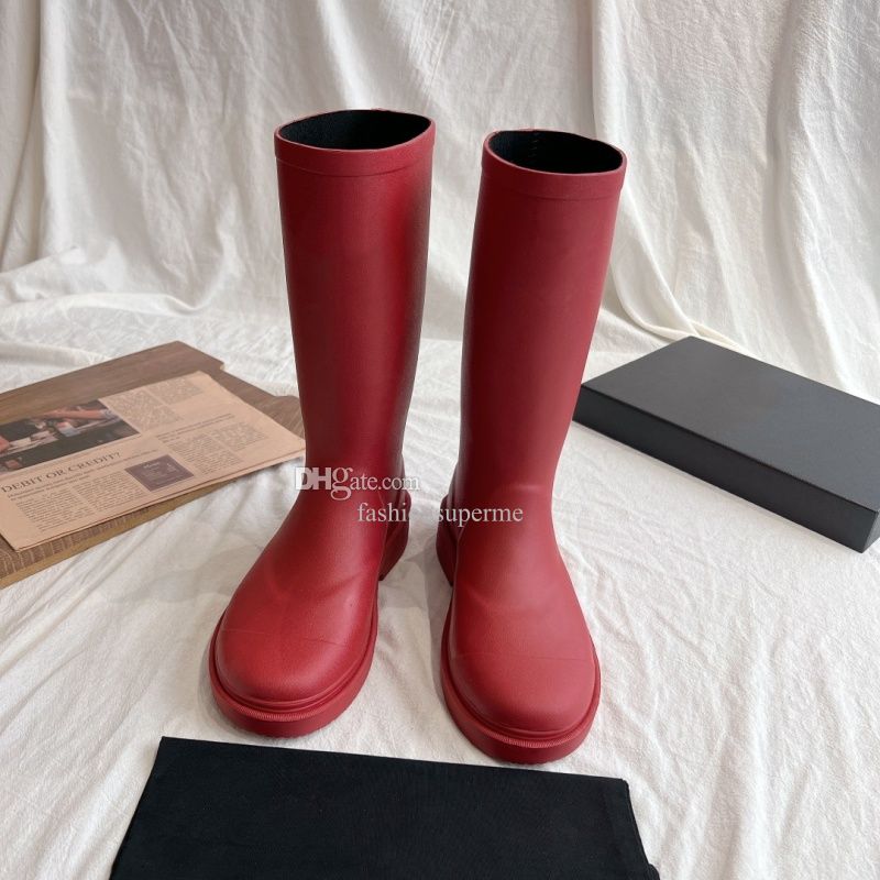 Red Long Boots