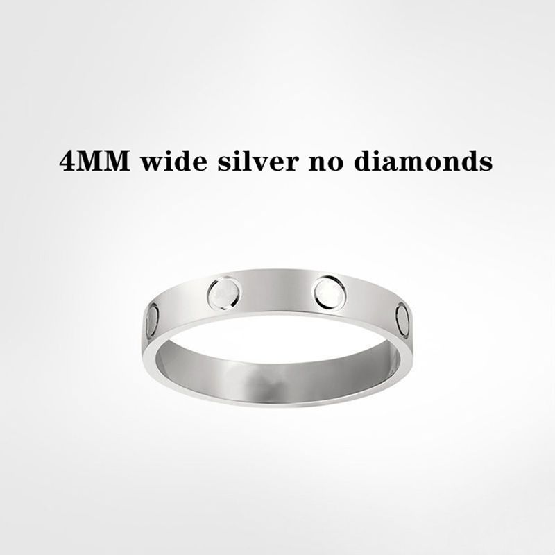 4mm argent pas de diamant