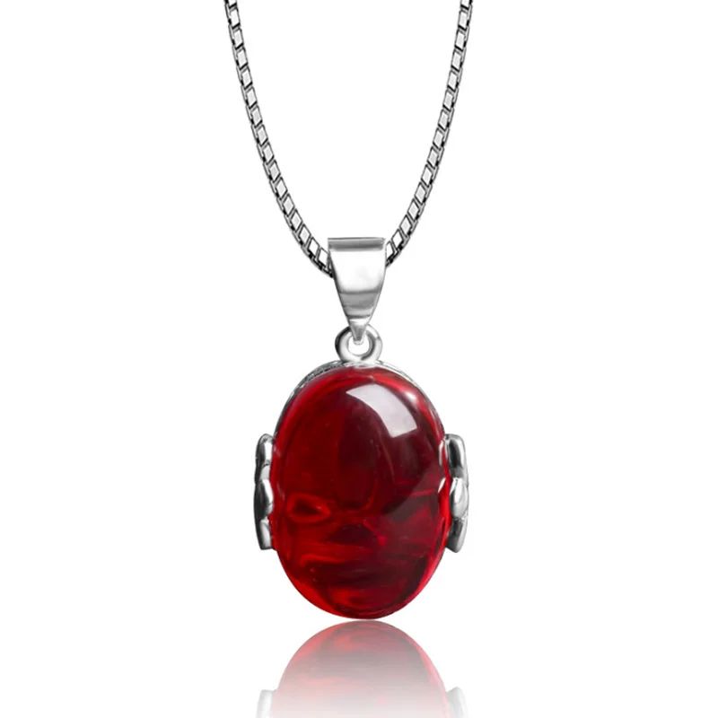 宝石の色：Ruby 45cmチェーン
