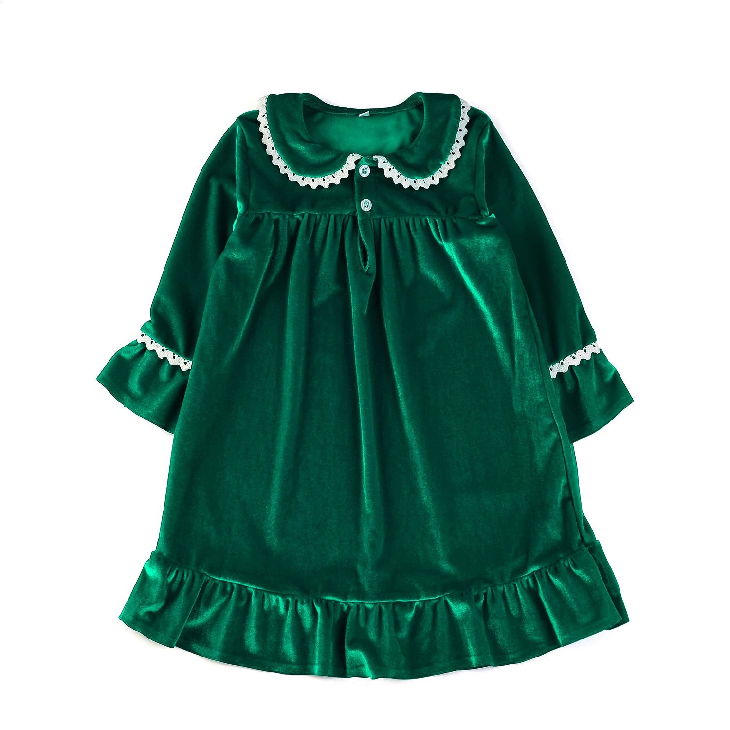 Vestido de veludo verde