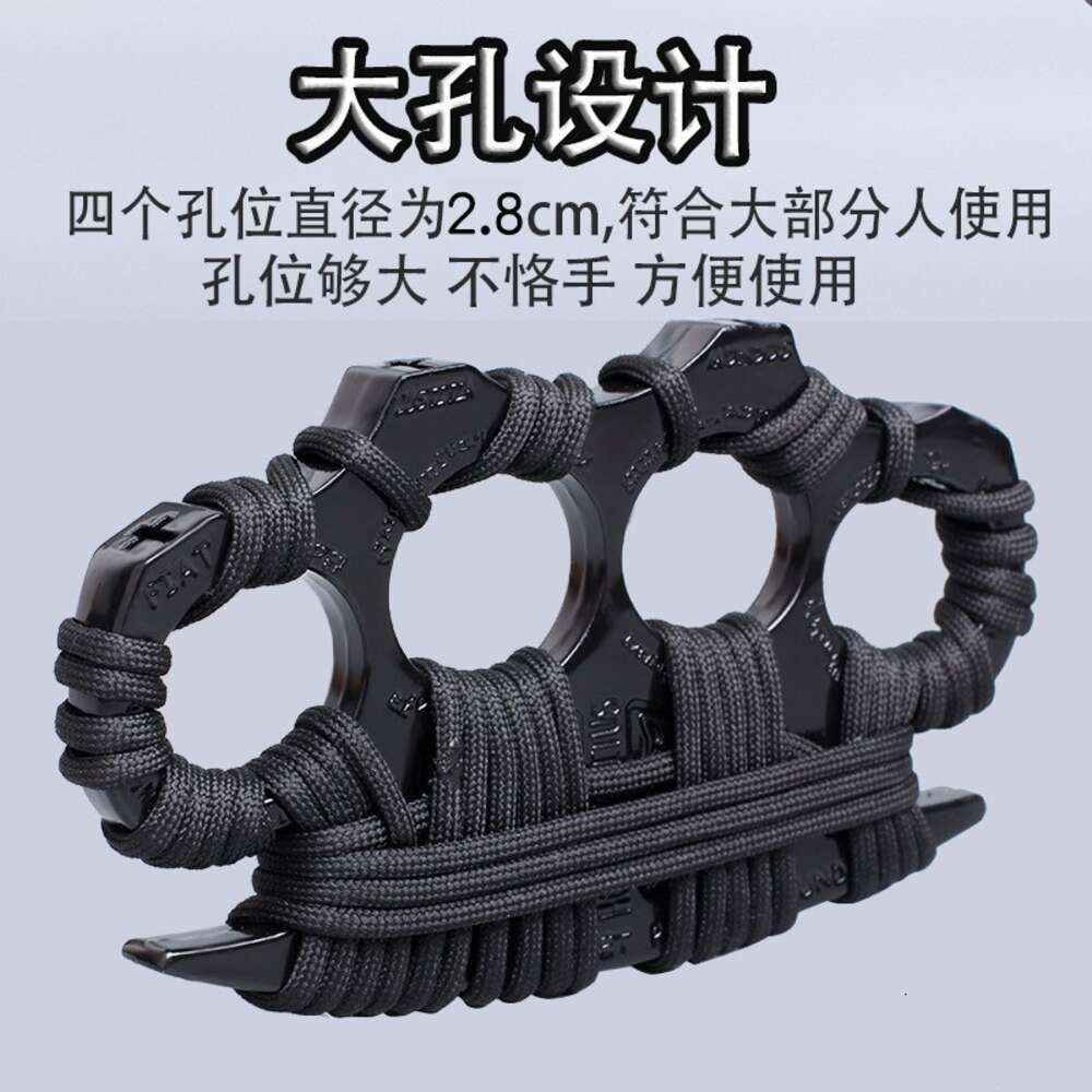 Thickened black entangled rope