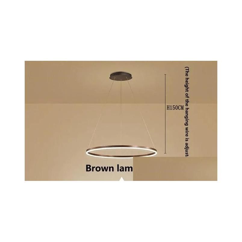 Warm Light Dia50Cm Brown Lamp Body