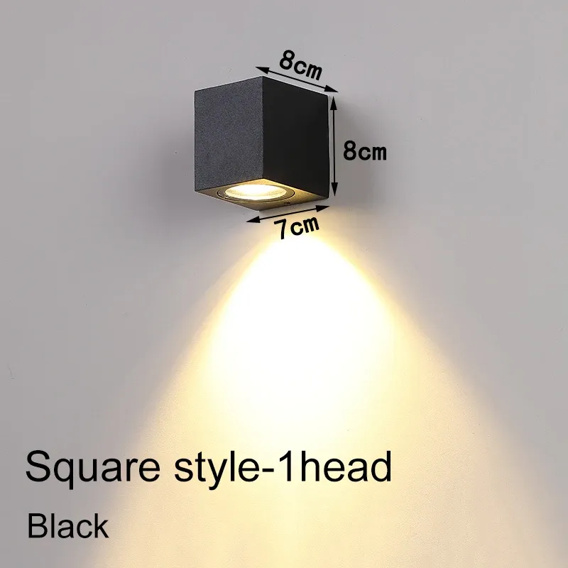 Square -Black-1head 3W-GU10-VARDWE