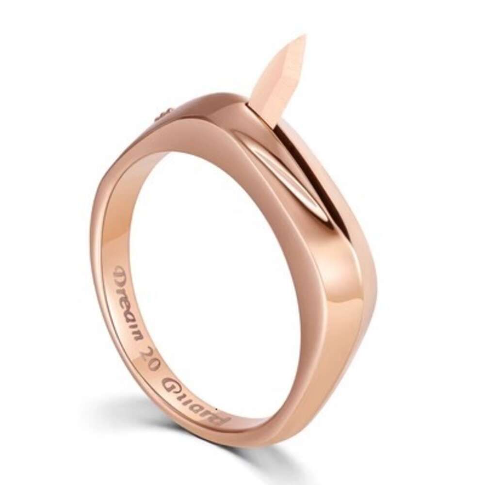 Size 17 titanium steel) Rose Gold