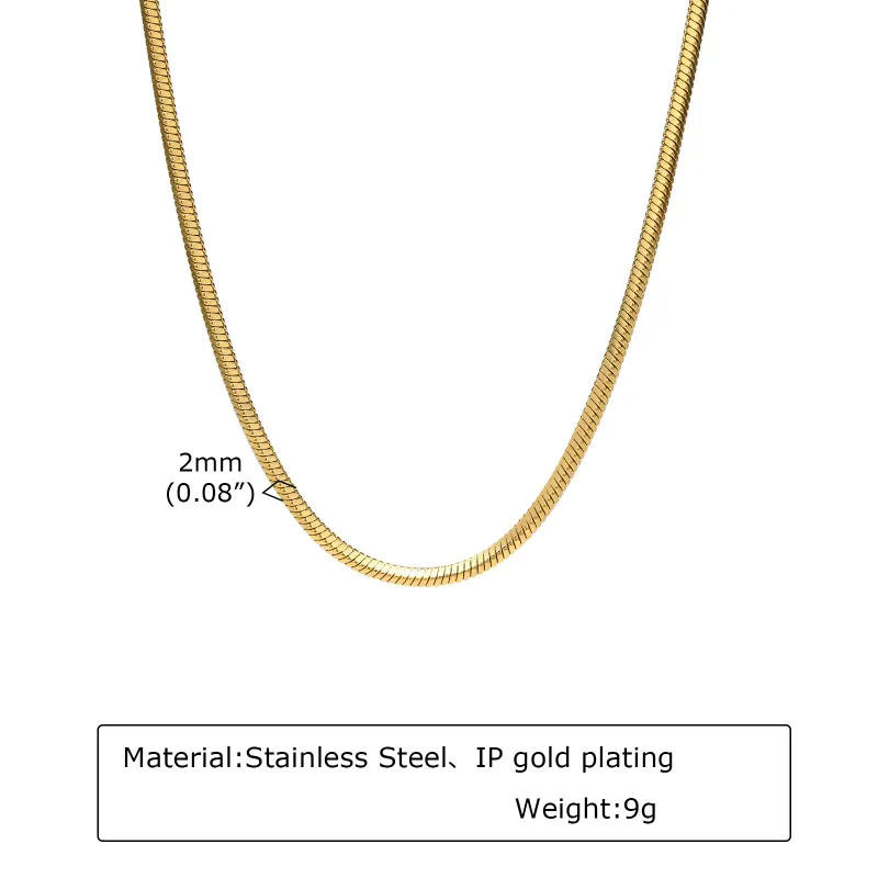 60cm 2mm Gold