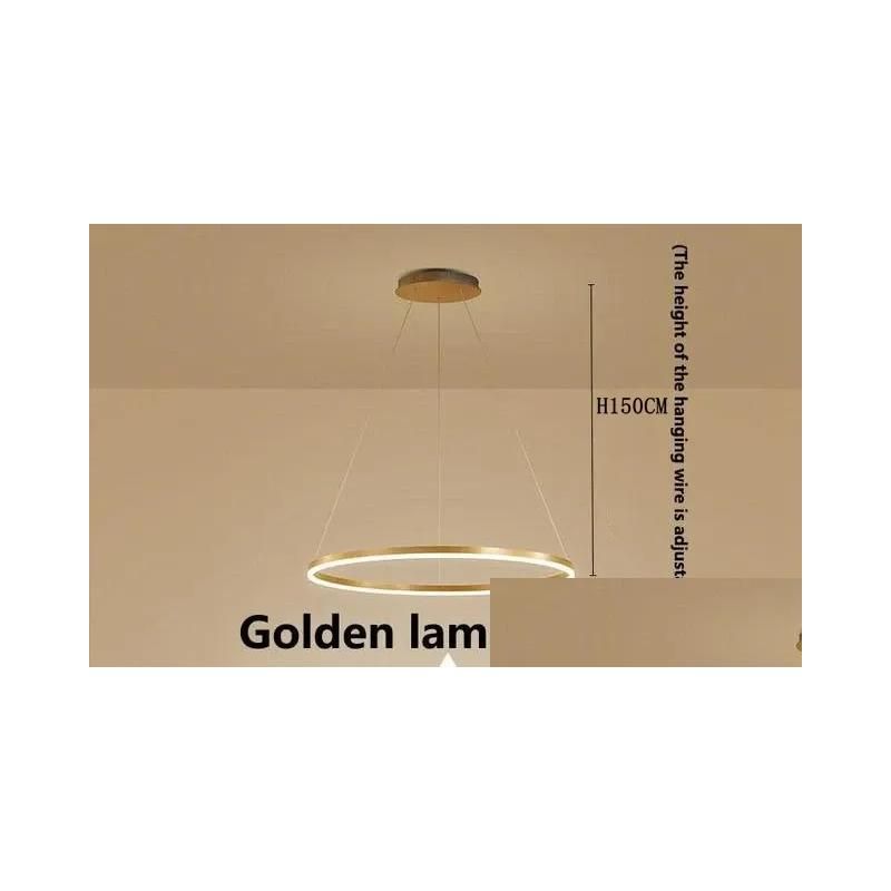 Warm Light Dia50Cm Golden Lamp Body