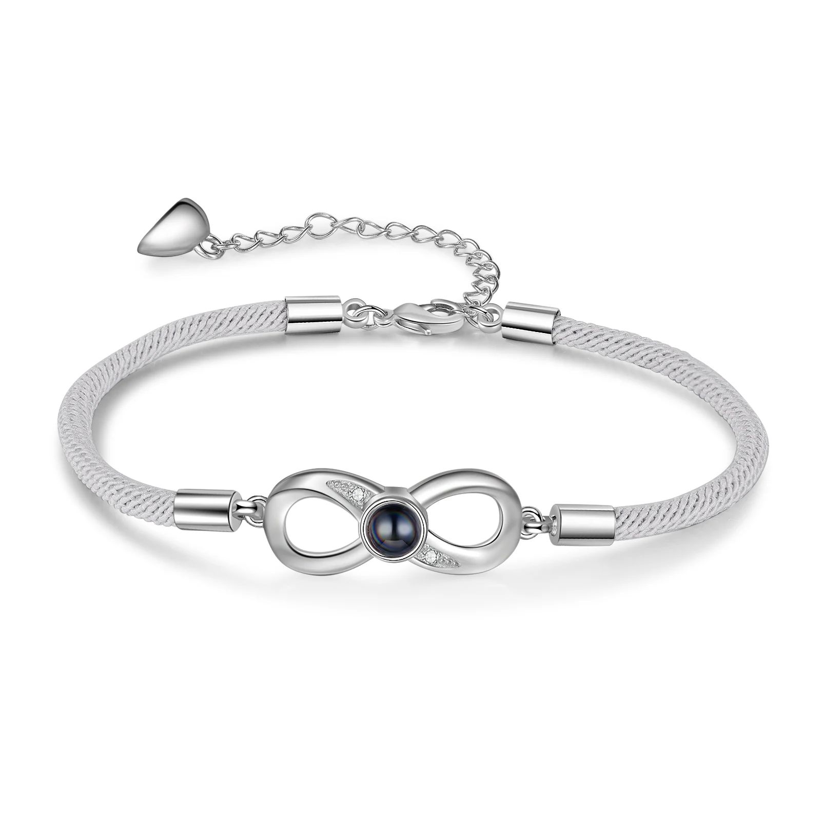 Color del metal: pulsera blanca.