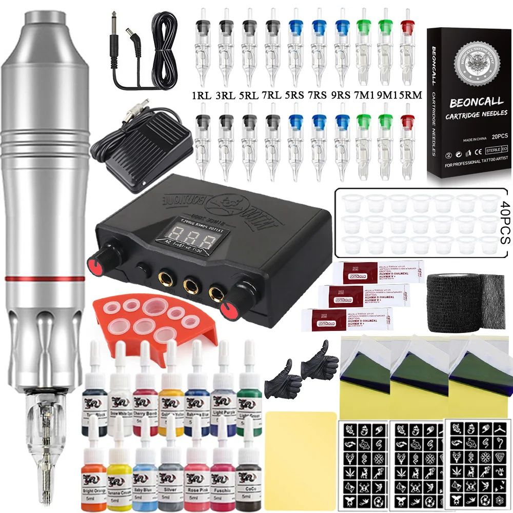 Color:Sliver Tattoo Kit 1