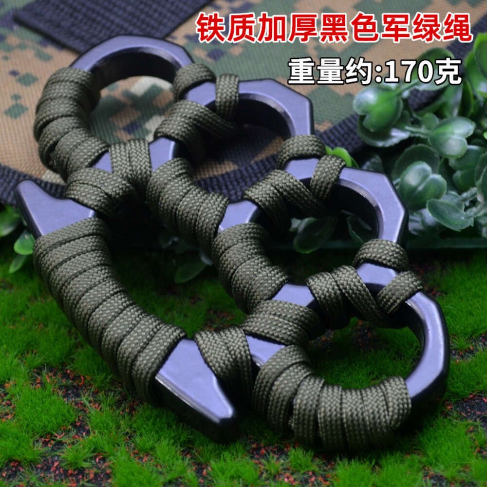 Iron thickened black army green rope