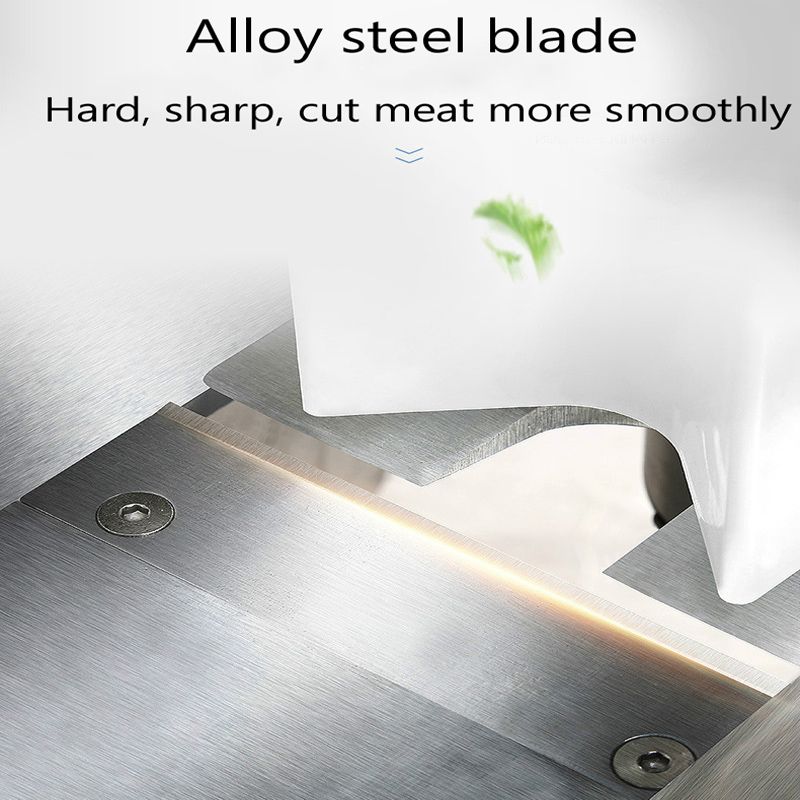 Description Picture 6 of itemHigh efficiency frozen pork belly meat slicer bacon cutter mutton hot pot beef roll cutting machine sausage cutting machine